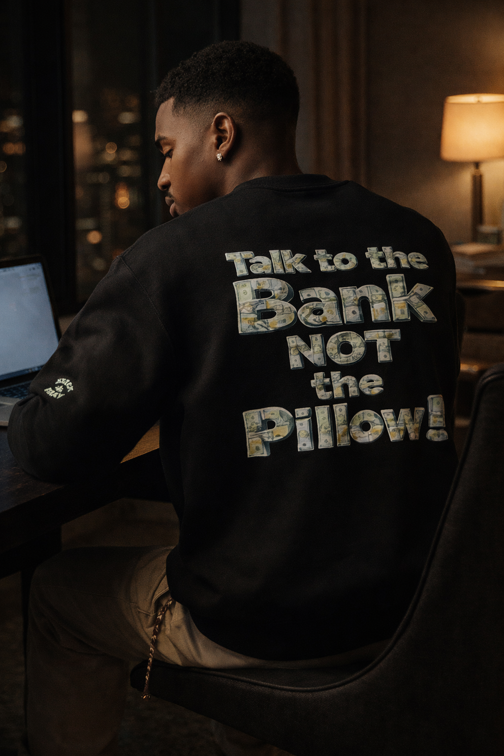 “Talk to the Bank” 8 oz. Crewneck